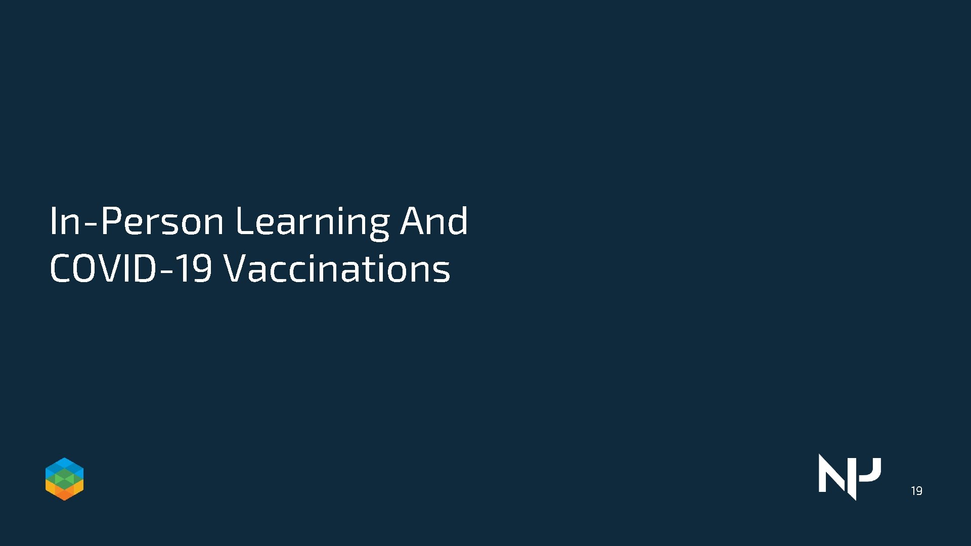 In-Person Learning And COVID-19 Vaccinations 19 