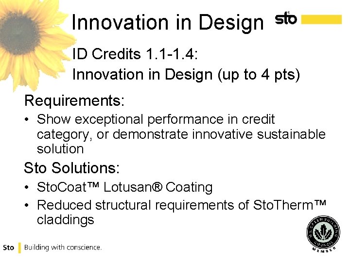 Innovation in Design ID Credits 1. 1 -1. 4: Innovation in Design (up to