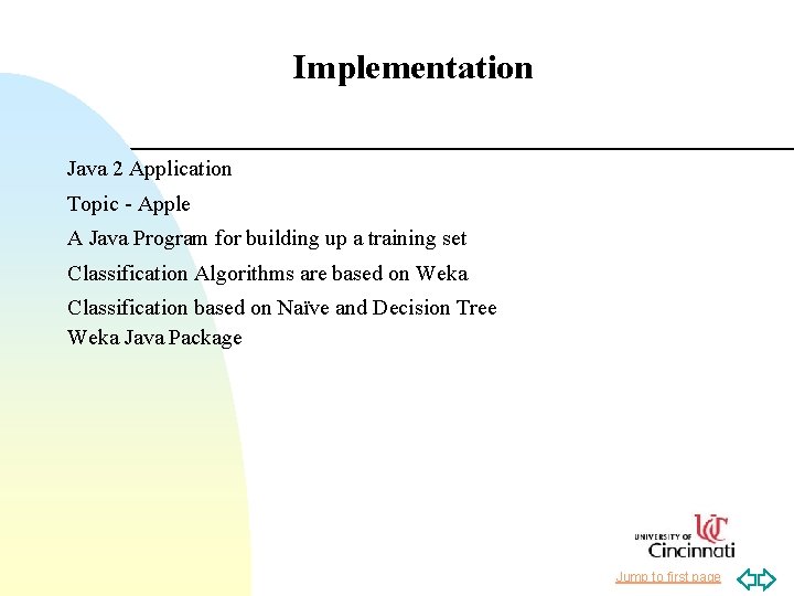 Implementation Java 2 Application Topic - Apple A Java Program for building up a