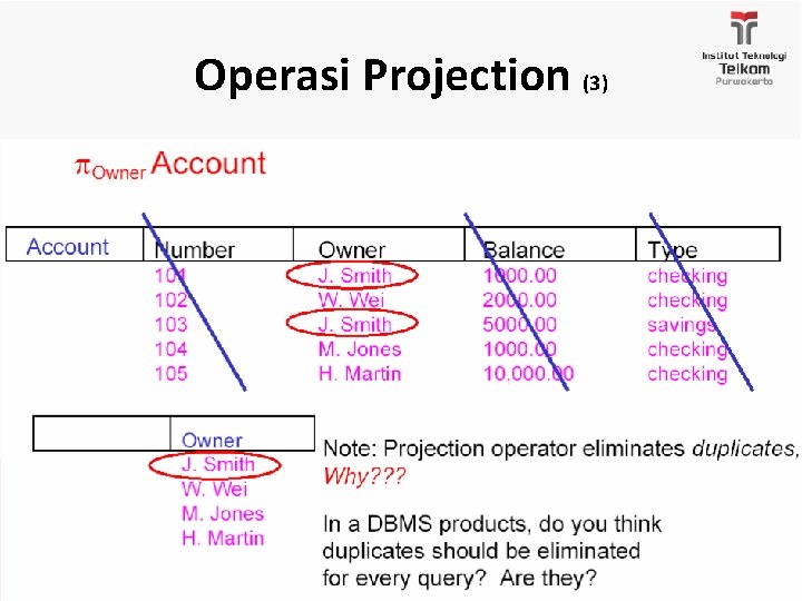 Operasi Projection (3) 