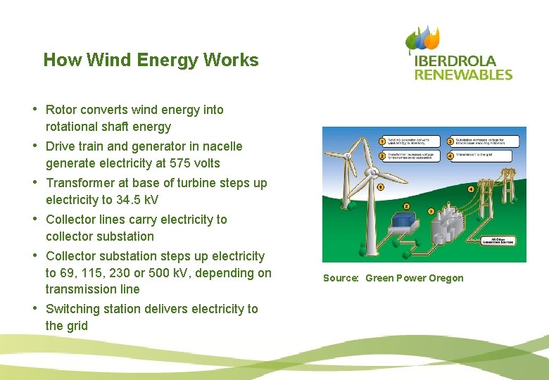 How Wind Power Works How Wind Energy Works • Rotor converts wind energy into