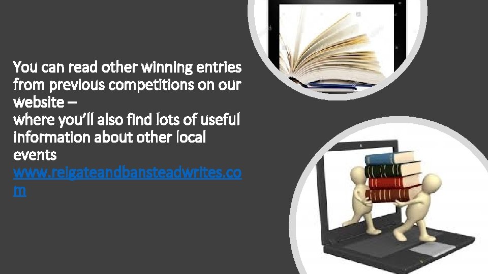 You can read other winning entries from previous competitions on our website – where