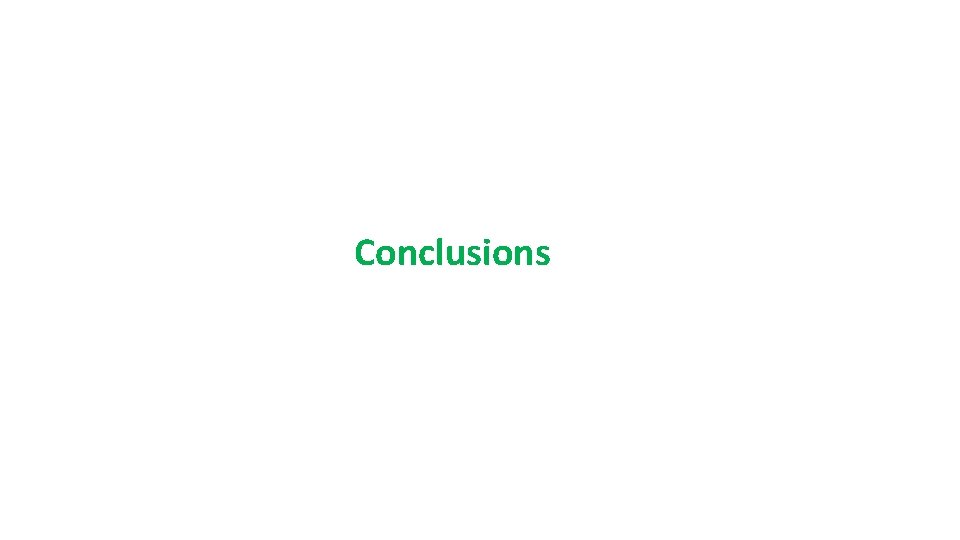 Conclusions 