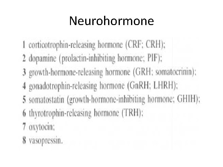 Neurohormone 