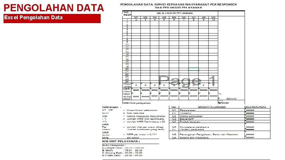 PENGOLAHAN DATA Excel Pengolahan Data 
