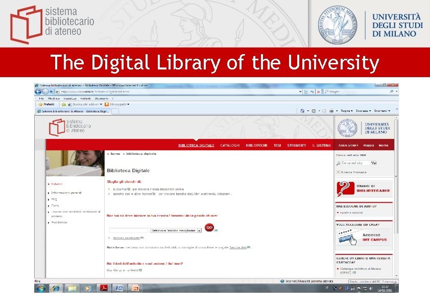 The Digital Library of the University 