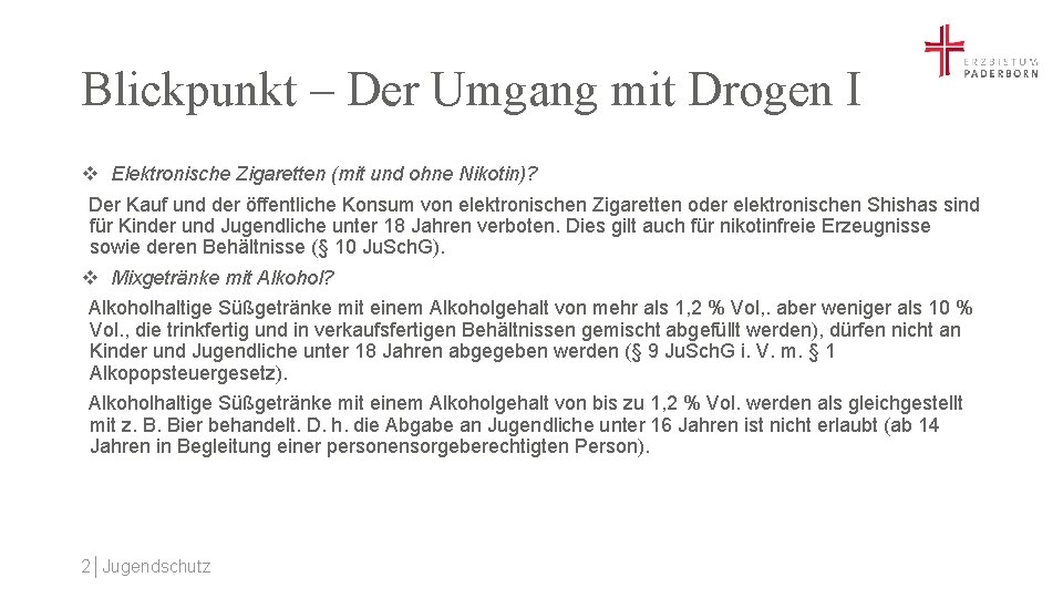 Blickpunkt – Der Umgang mit Drogen I v Elektronische Zigaretten (mit und ohne Nikotin)?