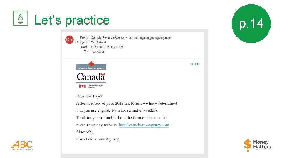 Let’s practice p. 14 