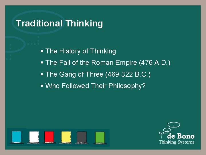 Traditional Thinking § The History of Thinking § The Fall of the Roman Empire