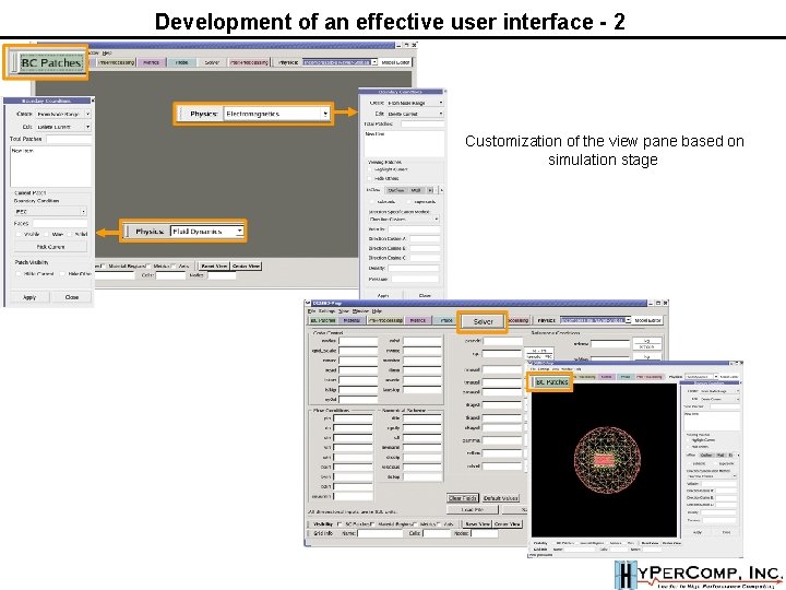 Development of an effective user interface - 2 Customization of the view pane based Development of an effective user interface - 2 Customization of the view pane based