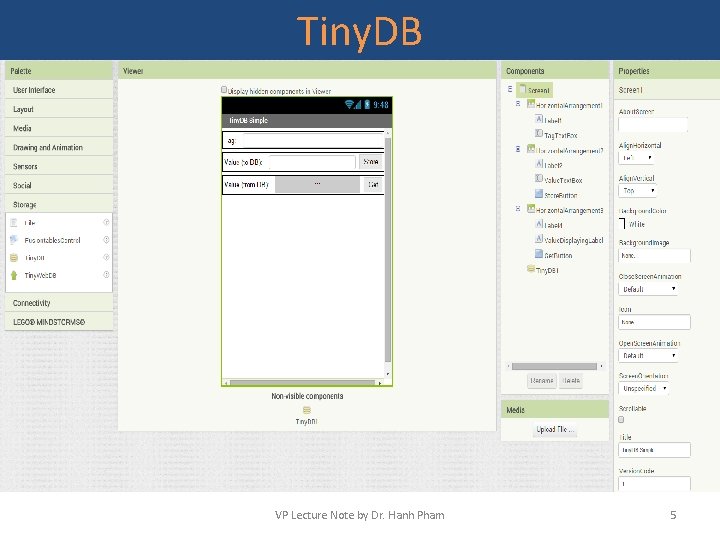 Tiny. DB VP Lecture Note by Dr. Hanh Pham 5 