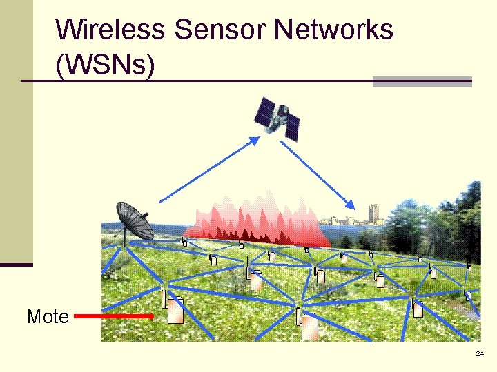 Wireless Sensor Networks (WSNs) Mote 24 