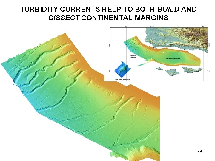 TURBIDITY CURRENTS HELP TO BOTH BUILD AND DISSECT CONTINENTAL MARGINS 22 