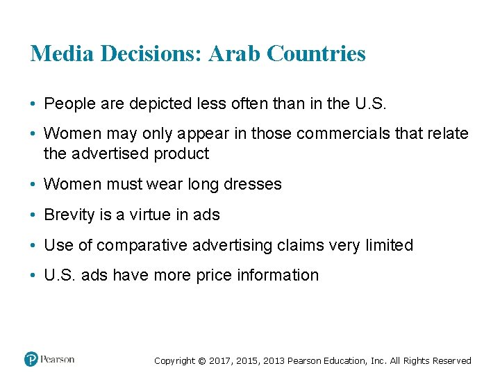 Media Decisions: Arab Countries • People are depicted less often than in the U.