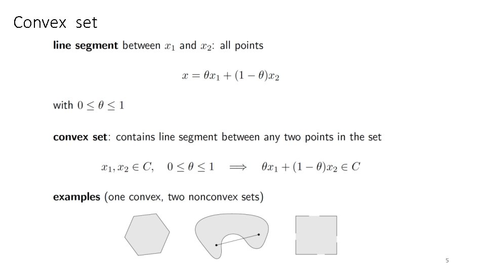 Convex set 5 