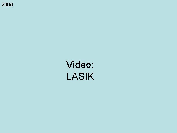 2006 Video: LASIK 