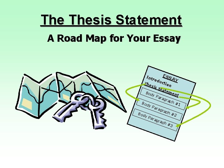 The Thesis Statement A Road Map for Your Essay Int r The s odu