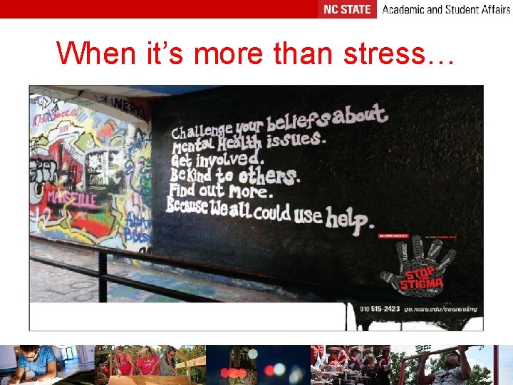 When it’s more than stress… 