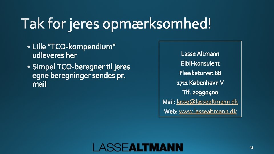 lasse@lassealtmann. dk www. lassealtmann. dk 