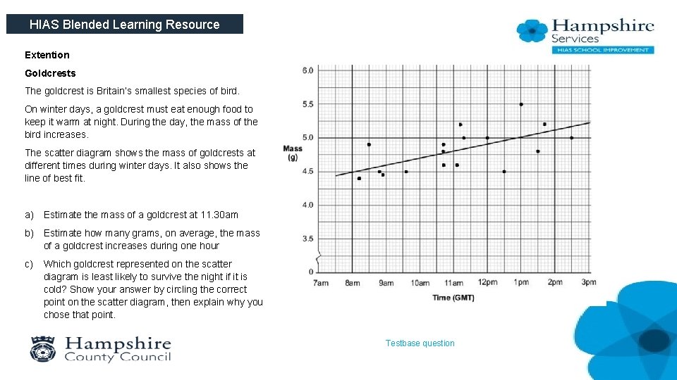 HIAS Blended Learning Resource Extention Goldcrests The goldcrest is Britain’s smallest species of bird.