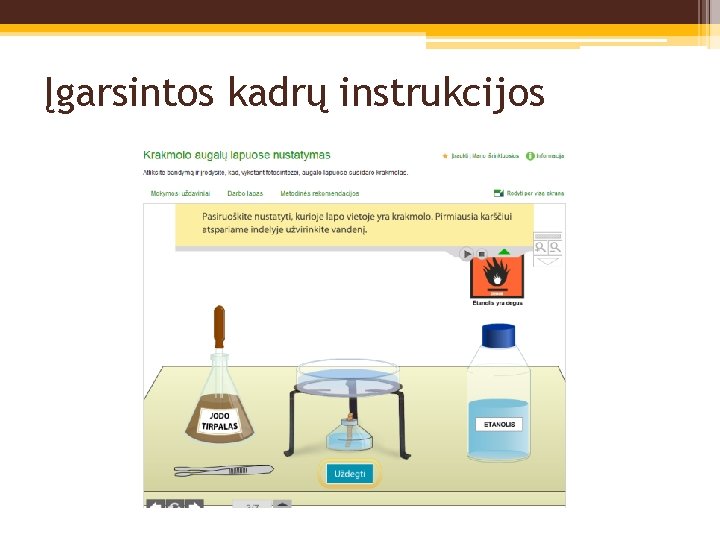 Įgarsintos kadrų instrukcijos 