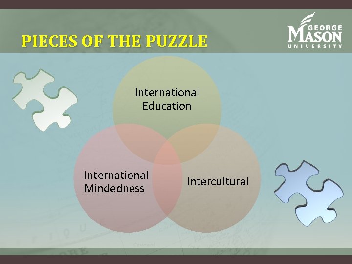 PIECES OF THE PUZZLE International Education International Mindedness Intercultural PIECES OF THE PUZZLE International Education International Mindedness Intercultural