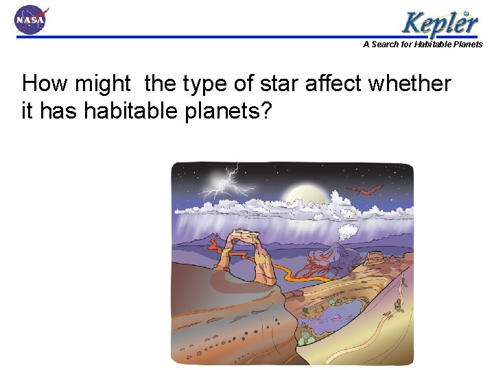 A Search for Habitable Planets How might the type of star affect whether it