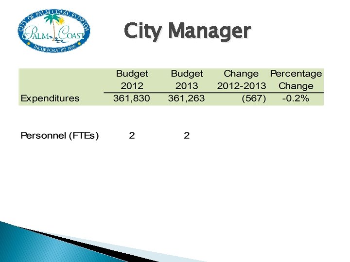 City Manager 