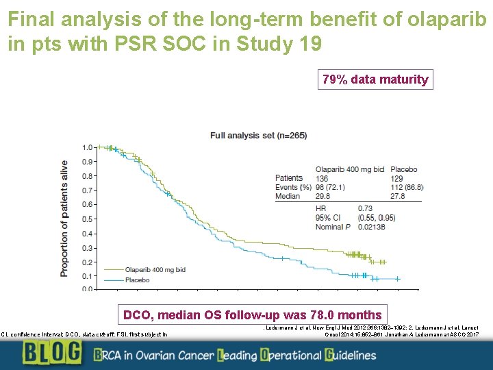 Final analysis of the long-term benefit of olaparib in pts with PSR SOC in