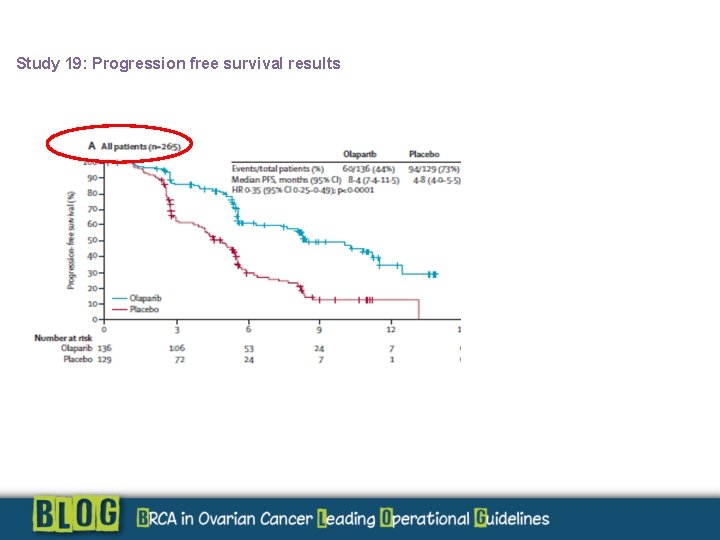 Study 19: Progression free survival results 