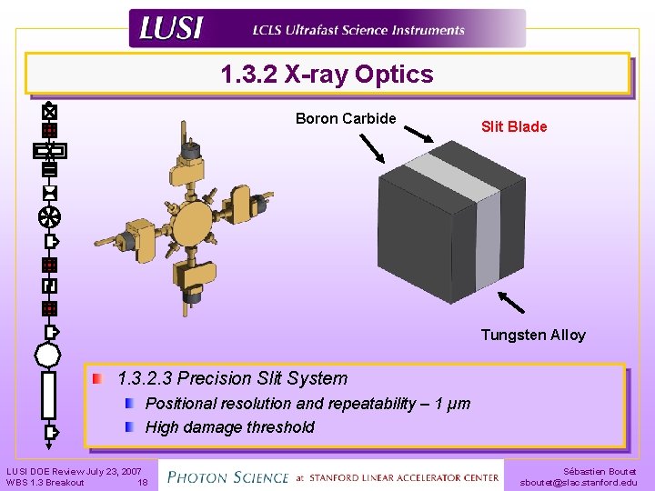 1. 3. 2 X-ray Optics Boron Carbide Slit Blade Tungsten Alloy 1. 3. 2.