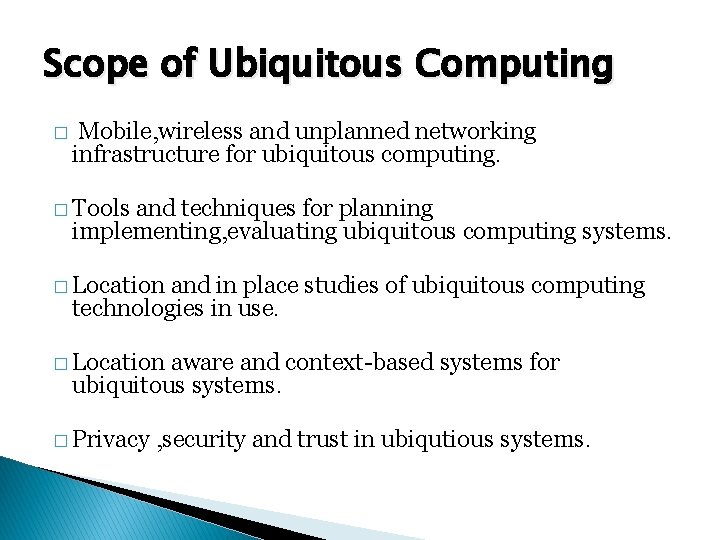 Introduction To Ubiquitous Computing Unit1 Contents Ubiquitous Computing