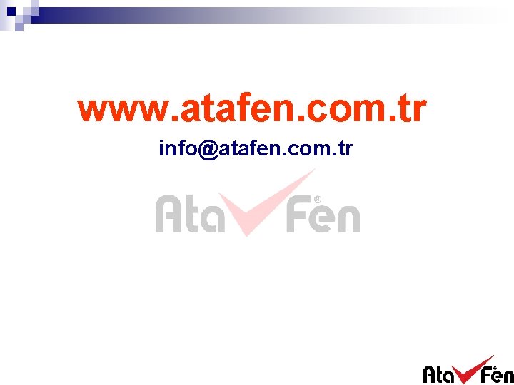 www. atafen. com. tr info@atafen. com. tr 
