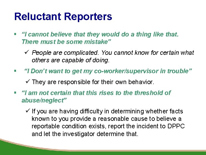 Reluctant Reporters § “I cannot believe that they would do a thing like that.