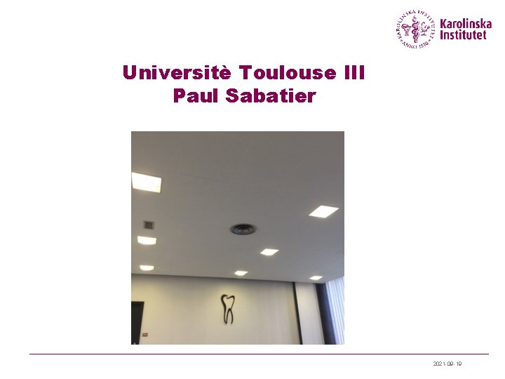 Universitè Toulouse III Paul Sabatier 2021 -09 -19 