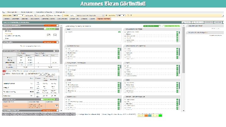 Anamnez Ekran Görüntüsü 