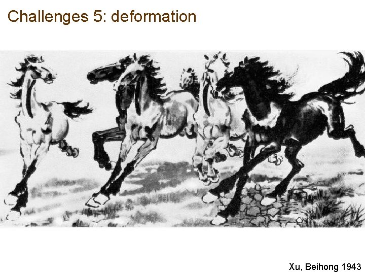 Challenges 5: deformation Xu, Beihong 1943 
