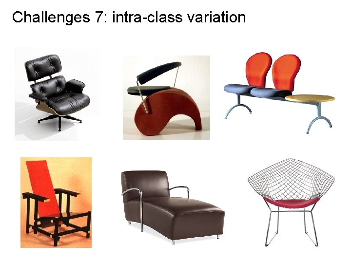 Challenges 7: intra-class variation 