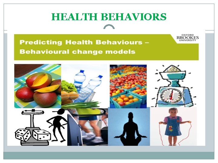 HEALTH BEHAVIORS 