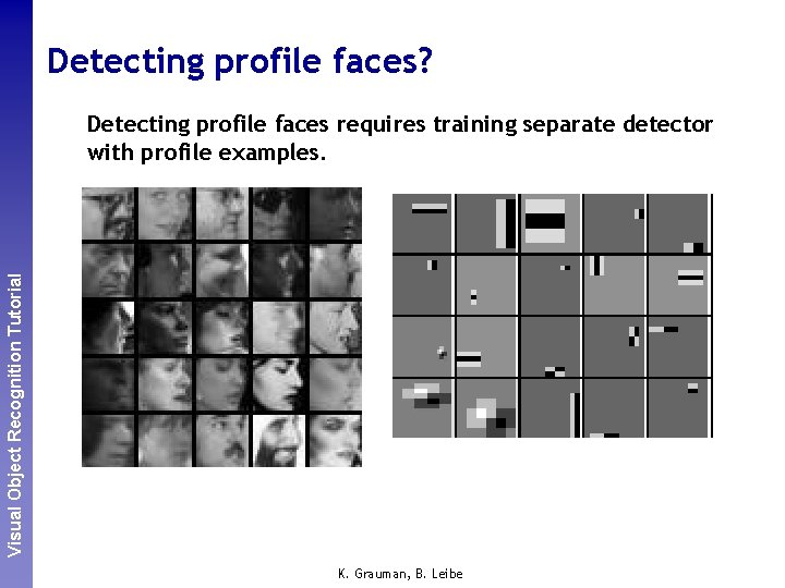 Detecting profile faces? Perceptual and. Recognition Sensory Augmented Visual Object Tutorial Computing Detecting profile