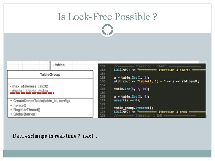 Is Lock-Free Possible ? Data exchange in real-time ? next … 