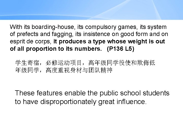 With its boarding-house, its compulsory games, its system of prefects and fagging, its insistence