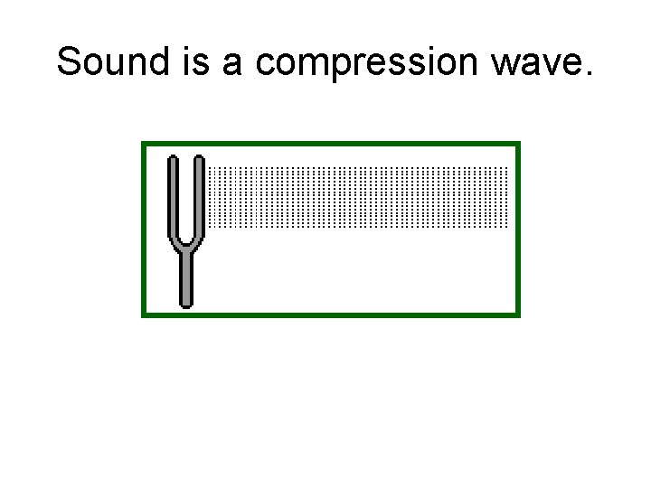 Sound is a compression wave. 