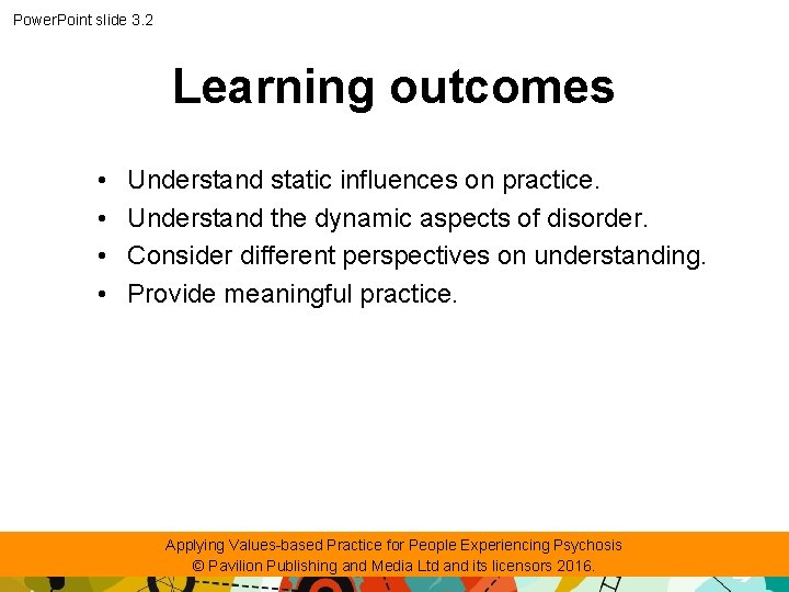 Power. Point slide 3. 2 Learning outcomes • • Understand static influences on practice.