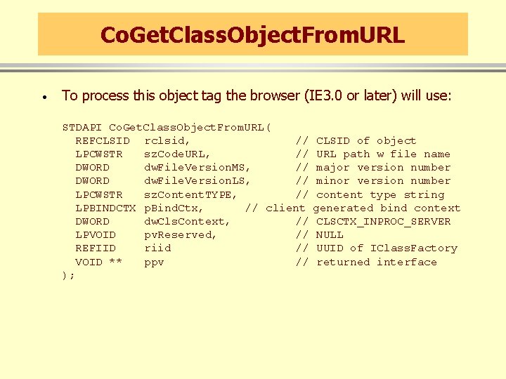 Co. Get. Class. Object. From. URL · To process this object tag the browser