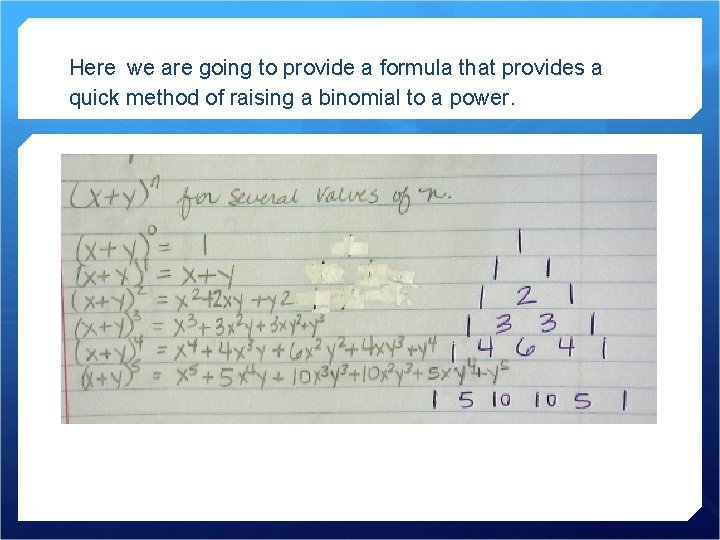 Here we are going to provide a formula that provides a quick method of