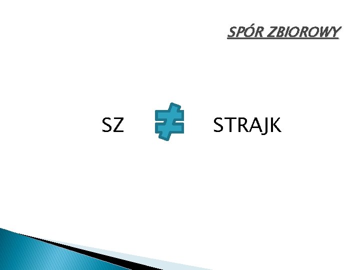 SPÓR ZBIOROWY SZ STRAJK 