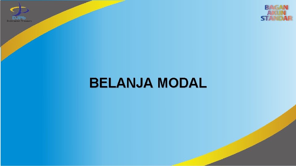 BELANJA MODAL 