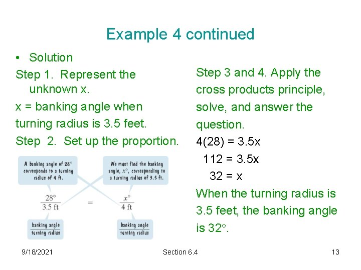 Example 4 continued • Solution Step 1. Represent the unknown x. x = banking