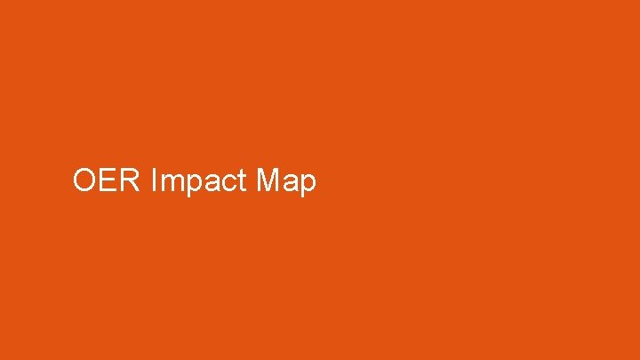 OER Impact Map 